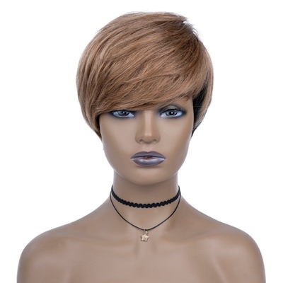 De nieuwste ontwerp 100% menselijk haar Peruk Pixie Cut korte pruik Perfect voor de landmarkten
