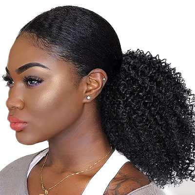 Draaien Ponytail Mensenhaar Extensies voor Afro-Amerikaanse Vrouwen Remy Indian Hair
