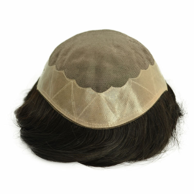 Mono Top Mensen Toupee 100% Mensenhaar Remy Grade Natuurlijke Haarlijn Indiase Remy Haar