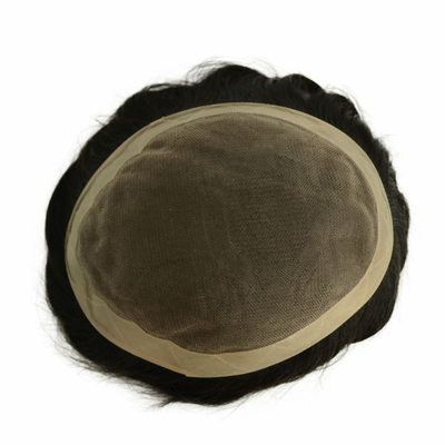 Mono Top Mensen Toupee 100% Mensenhaar Remy Grade Natuurlijke Haarlijn Indiase Remy Haar
