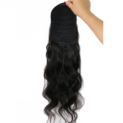 Gepersonaliseerde Body Wave Wrap Zwart haar stuk met Shedding en tangle vrij voordeel