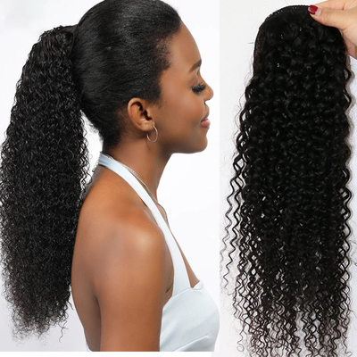 Gepersonaliseerde Body Wave Wrap Zwart haar stuk met Shedding en tangle vrij voordeel