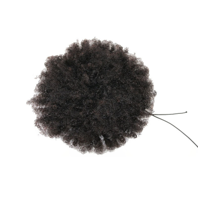 Kinky Curly Braziliaanse Ponytail haarverlengingen met elastische touwtjes