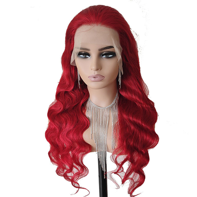 Body Wave Cherry Rood Afro Mensenhaar Peruken voor zwarte vrouwen in kleine/grote/gemiddelde grootte