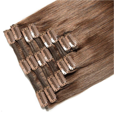 Hoogwaardige 12A Clip-in haarverlenging voor blanke vrouwen 4 kleur Remy 100% menselijk haar