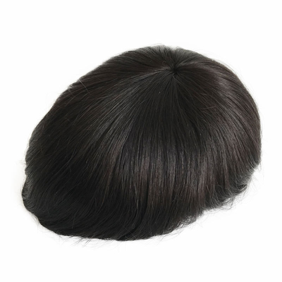 6 inch Hollywood Fijne Duurzame Mono Base Mans Toupee Met Transparante PU Overal