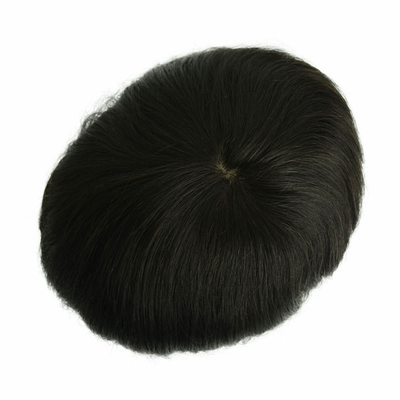 6 inch Hollywood Fijne Duurzame Mono Base Mans Toupee Met Transparante PU Overal