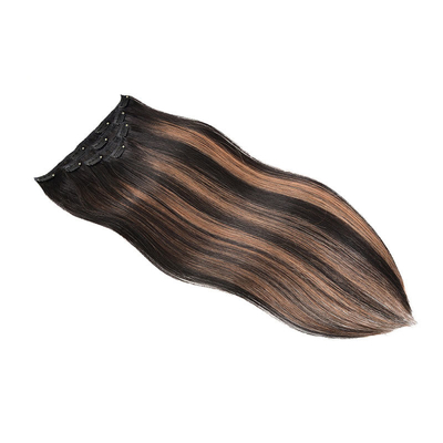 Virgin Highlight Remy Hair Clip In Extensions 7-9 Piece Set voor natuurlijk echt rauw haar