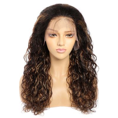 22 inch Braziliaans haar P4/27 Transparante kant menselijk haar pruiken voor uw haar behoeften
