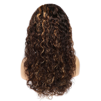 22 inch Braziliaans haar P4/27 Transparante kant menselijk haar pruiken voor uw haar behoeften