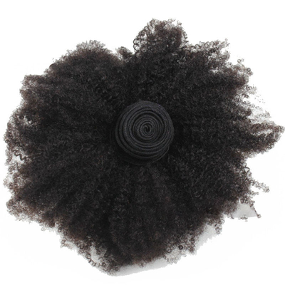 12 A Grade 1B Natuurlijke kleur Remy Raw Virgin Braziliaanse Afro Kinky Curly Clip-in haar