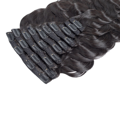 12 A Grade 1B Natuurlijke kleur Remy Raw Virgin Braziliaanse Afro Kinky Curly Clip-in haar