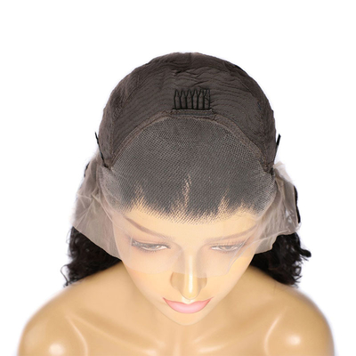 14-28 Inch Remy Hair Water Wave Frontale menselijk haar pruiken met voorgepoetste gebleekte knopen