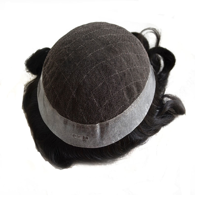 HD-stijl en zachte kant man haar pruik 6 inch lengte Afro krullend geweven toupee voor zwarte mannen