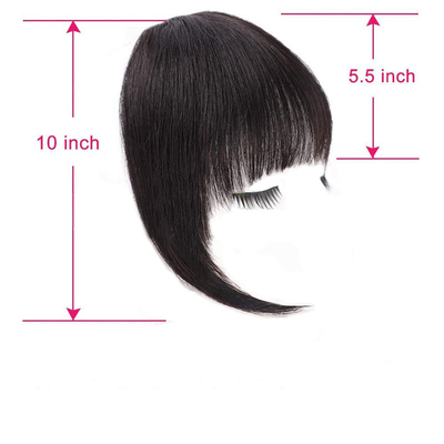 Toupee Design Links Remy Braziliaanse Mensenhaar Bangs Clip In Hair Extension voor zwarte vrouwen