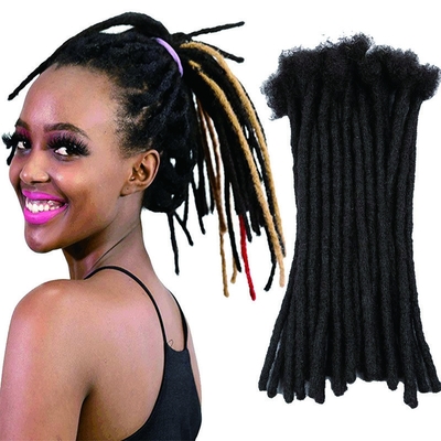 Mensenhaar Bulk voor Vrouw Geen weefsel Zuster Dreadlocks Haar Haken vlechten Locs Extensies