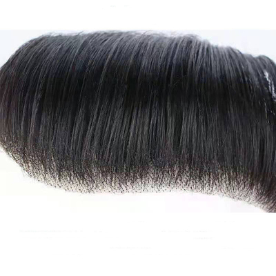 Super PU Skin Hair Topper 100% Human Hair Right Toupee Design met onzichtbare V Loop Front