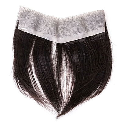 Super PU Skin Hair Topper 100% Human Hair Right Toupee Design met onzichtbare V Loop Front