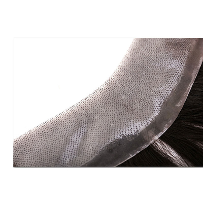 Super PU Skin Hair Topper 100% Human Hair Right Toupee Design met onzichtbare V Loop Front