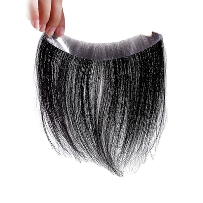 Super PU Skin Hair Topper 100% Human Hair Right Toupee Design met onzichtbare V Loop Front
