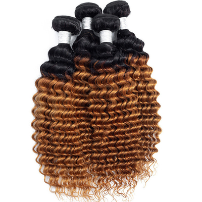 Full Cuticle Ombre Deep Wave Hair Bundles De perfecte combinatie van en betaalbaarheid