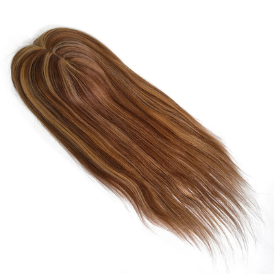 Hoogdichtheid Europese vrije delen zijde top basis 1B Echt Remy Raw Hair Toupee Wig stukken toppers voor vrouwen