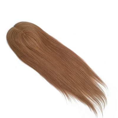 Hoogdichtheid Europese vrije delen zijde top basis 1B Echt Remy Raw Hair Toupee Wig stukken toppers voor vrouwen