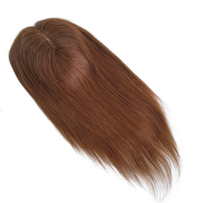 Hoogdichtheid Europese vrije delen zijde top basis 1B Echt Remy Raw Hair Toupee Wig stukken toppers voor vrouwen