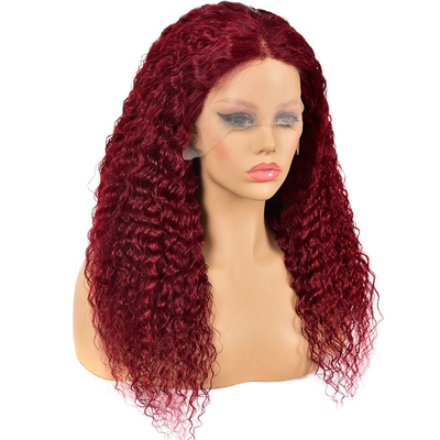 Ja, maagdelijk haar 100% menselijk haar Braziliaans haar Hd kant Frontale pruiken Verkopers 99J Bourgogne