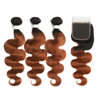 Remy Hair Body Wave Style Braziliaanse Ombre Hair Extension 20 bundels 1kg Gratis verzending