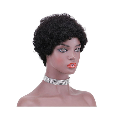 Braziliaans haar Pixie kort gesneden maagdelijk haar pruiken voor zwarte vrouwen 100% top menselijk haar