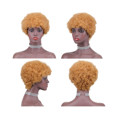 Braziliaans haar Pixie kort gesneden maagdelijk haar pruiken voor zwarte vrouwen 100% top menselijk haar