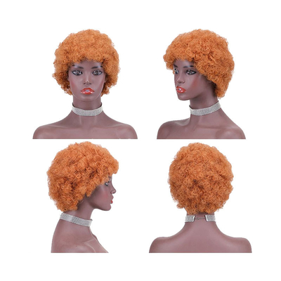 Braziliaans haar Pixie kort gesneden maagdelijk haar pruiken voor zwarte vrouwen 100% top menselijk haar