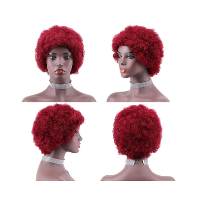 Braziliaans haar Pixie kort gesneden maagdelijk haar pruiken voor zwarte vrouwen 100% top menselijk haar
