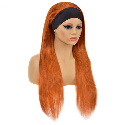 Ginger kleur hoofdband pruiken voor zwarte vrouwen snelle verzending bot recht menselijk haar