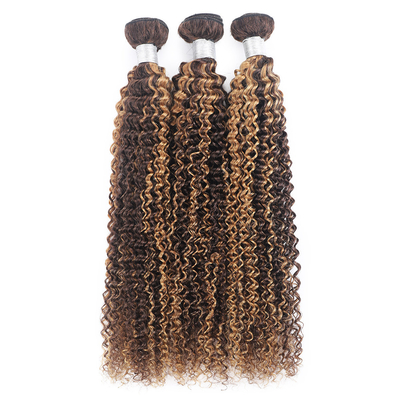 Raw Double Drawn Straight Human Hair Weft Bundles voor 2022 P4/27 Haarverlengingen