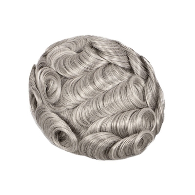 Links Design Super Dunne Huid Mens Mirage Mannelijke schaamhaar Patch Hairpieces voor mannen