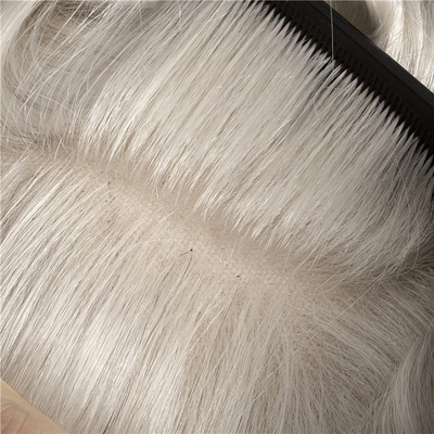 Rechter Toupee Design Russisch Handgebonden Full Scalp HD Lace Mensenhaarsysteem Peruk Maagdhaar
