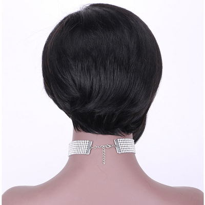 Goedkope full cuticle 13*4 kant frontale korte pruiken voor modeontwerp klaar voor verzending