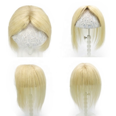 TP29 haartoppers Platina blond 613 kleur One-piece Clip In Toupee voor dunner haar