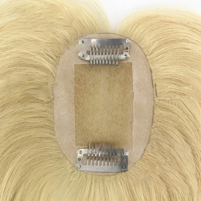 TP29 haartoppers Platina blond 613 kleur One-piece Clip In Toupee voor dunner haar
