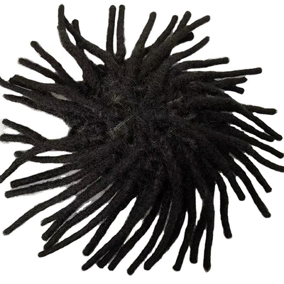 Remy Hair Full Swiss Lace Base Dreadlock Toupee 60% Density Mensenhaar Topper voor mannen