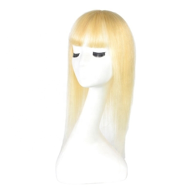 Hoogste menselijk haar kristal bruid lange zijde basis blonde toupee voor bruidsvrouwen fringe clip