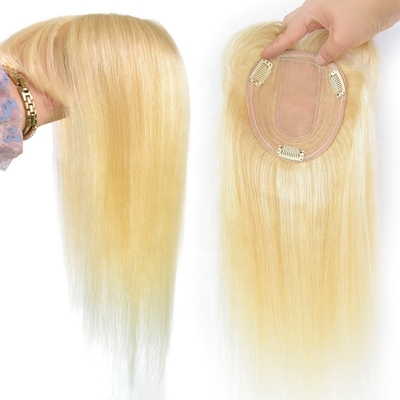 Hoogste menselijk haar kristal bruid lange zijde basis blonde toupee voor bruidsvrouwen fringe clip