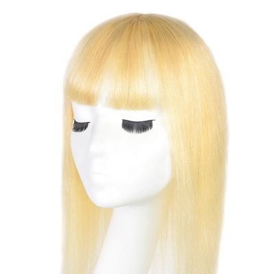 Hoogste menselijk haar kristal bruid lange zijde basis blonde toupee voor bruidsvrouwen fringe clip
