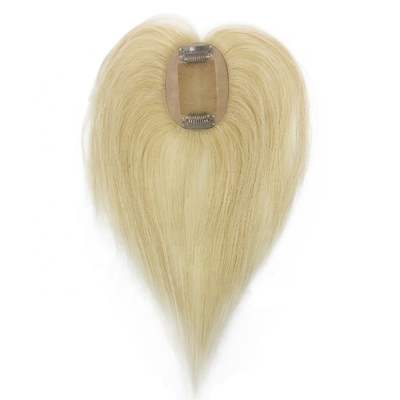 Hoogste menselijk haar kristal bruid lange zijde basis blonde toupee voor bruidsvrouwen fringe clip