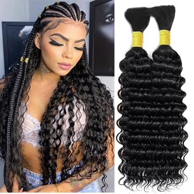 Geschikte kleuren Afro Kinky Bulk Mensenhaar Verlengstuk voor het vlechten van maagdelijk haar Ja