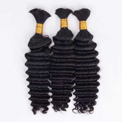 Geschikte kleuren Afro Kinky Bulk Mensenhaar Verlengstuk voor het vlechten van maagdelijk haar Ja