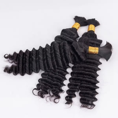 Geschikte kleuren Afro Kinky Bulk Mensenhaar Verlengstuk voor het vlechten van maagdelijk haar Ja