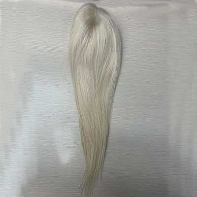 Maagdhaar 22 inch 60 blond vrij scheiden monofilament ruw haar vrouwen topper kleine wortel
